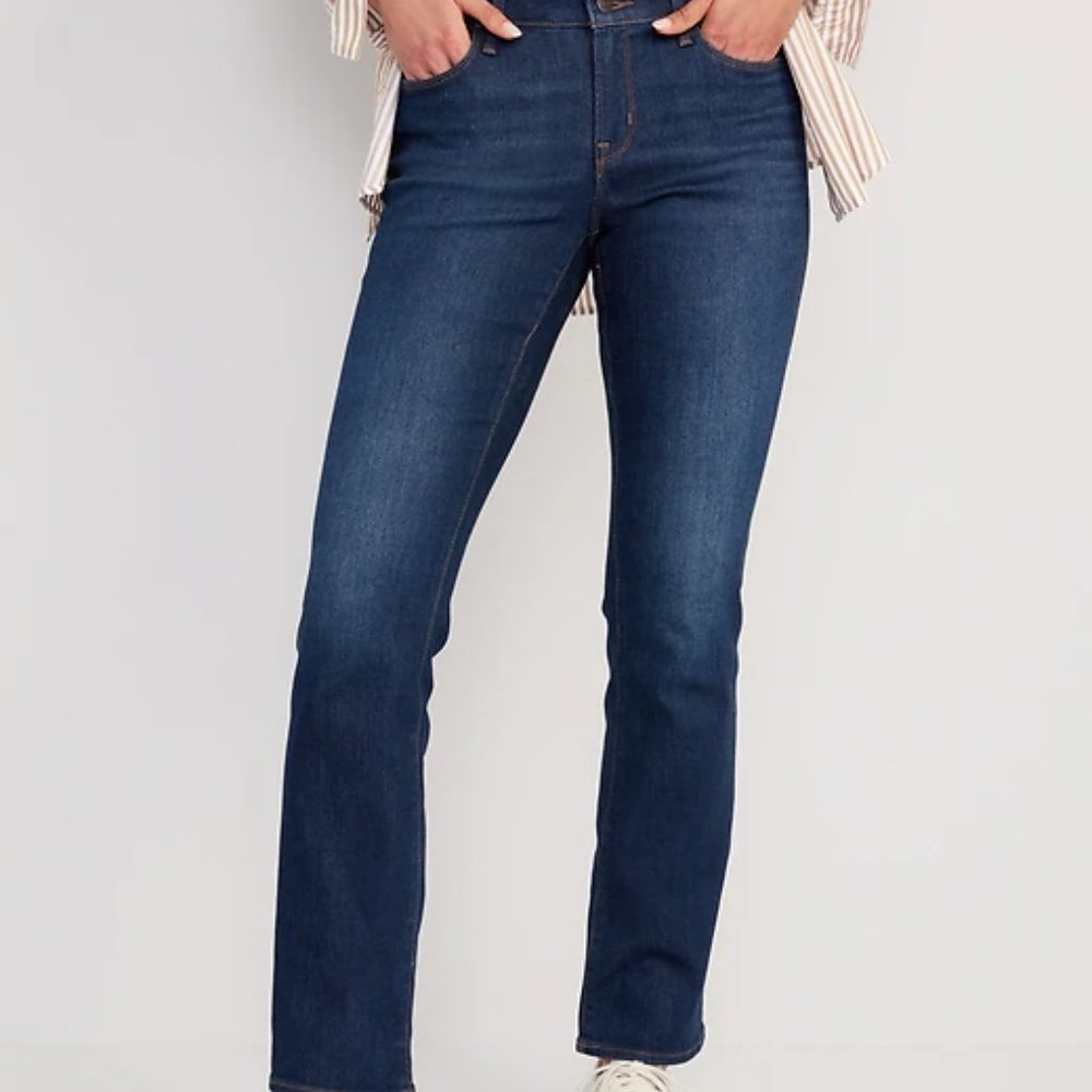 OLD NAVY Mid-Rise Kicker Boot-Cut Jeans NWT